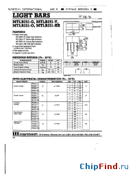 Datasheet MTLB251-HR manufacturer Marktech