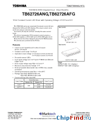 Datasheet TB62726AFG manufacturer Marktech