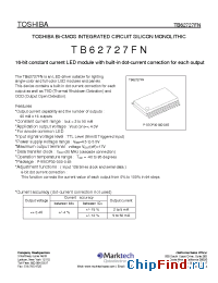 Datasheet TB62727FN manufacturer Marktech
