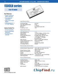 Datasheet 1512D48LN manufacturer Martek Power