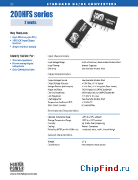 Datasheet 212D5HFS manufacturer Martek Power