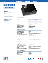 Datasheet MR056000 manufacturer Martek Power