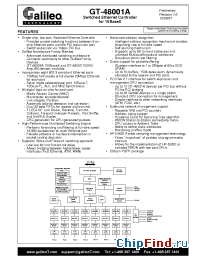 Datasheet GT-48001A manufacturer Marvell