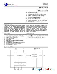 Datasheet MAS9078BUA1-T manufacturer MAS Oy