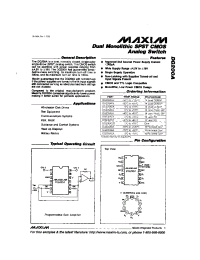 Datasheet DG200ABK производства MAXIM