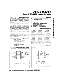 Datasheet DG202B manufacturer MAXIM