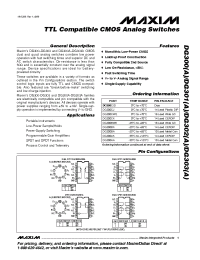 Datasheet DG300 manufacturer MAXIM