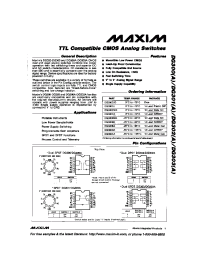 Datasheet DG300C/D manufacturer MAXIM