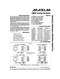 Datasheet DG304ABA manufacturer MAXIM