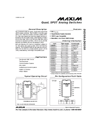 Datasheet DG309C manufacturer MAXIM