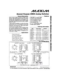 Datasheet DG381AC manufacturer MAXIM