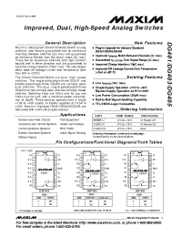 Datasheet DG403AK manufacturer MAXIM