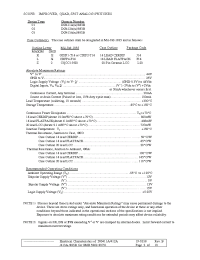 Datasheet DG413AZ/883B manufacturer MAXIM