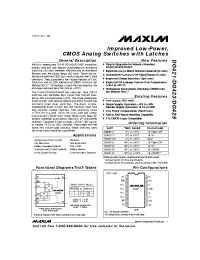 Datasheet DG425D manufacturer MAXIM