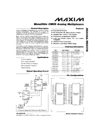 Datasheet DG506AA manufacturer MAXIM