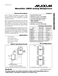 Datasheet DG508AD производства MAXIM