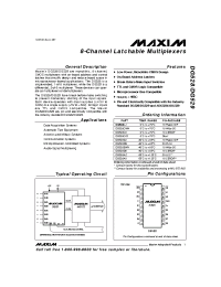Datasheet DG528C/D manufacturer MAXIM