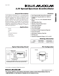 Datasheet DS1086LU manufacturer MAXIM