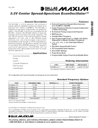 Datasheet DS1089LU manufacturer MAXIM