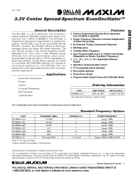 Datasheet DS1089LU-21G manufacturer MAXIM