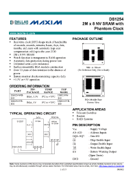 Datasheet DS1254W manufacturer MAXIM