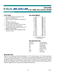 Datasheet DS1270W manufacturer MAXIM