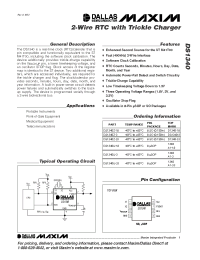 Datasheet DS1340-18 manufacturer MAXIM