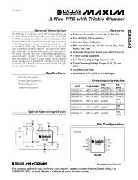 Datasheet DS1340-3 производства MAXIM