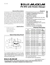 Datasheet DS1340C-18 производства MAXIM