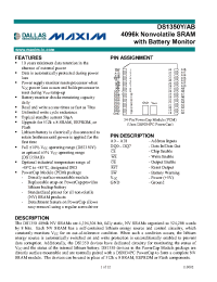 Datasheet DS1350Y/AB manufacturer MAXIM