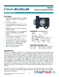Datasheet DS1411-009 manufacturer MAXIM