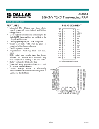 Datasheet DS1554P производства MAXIM