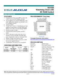Datasheet DS1558D manufacturer MAXIM
