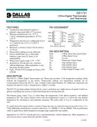 Datasheet DS1721U manufacturer MAXIM