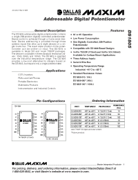 Datasheet DS1805Z-010 manufacturer MAXIM
