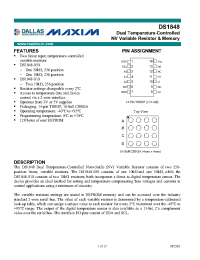 Datasheet DS1848-050 производства MAXIM