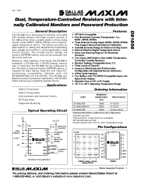 Datasheet DS1856B-002T manufacturer MAXIM