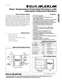 Datasheet DS1859B-050 manufacturer MAXIM