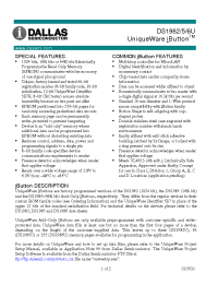Datasheet DS1985UF3pppp manufacturer MAXIM