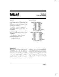 Datasheet DS2105S manufacturer MAXIM