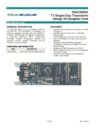 Datasheet DS21352DK manufacturer MAXIM