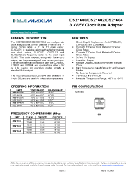 Datasheet DS21600SN manufacturer MAXIM