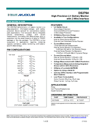Datasheet DS2764AR manufacturer MAXIM