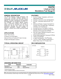 Datasheet DS2781E manufacturer MAXIM