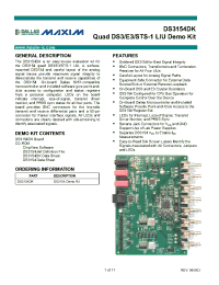 Datasheet DS3154DK manufacturer MAXIM