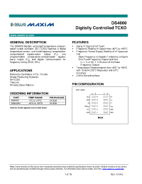 Datasheet DS4000GF manufacturer MAXIM