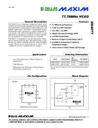 Datasheet DS4077L-0C0 manufacturer MAXIM