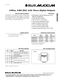 Datasheet DS4302Z-019 manufacturer MAXIM