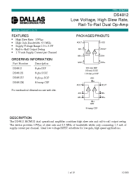 Datasheet DS4812 производства MAXIM