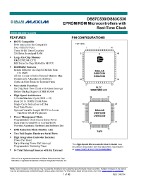 Datasheet DS83C530-QCL manufacturer MAXIM